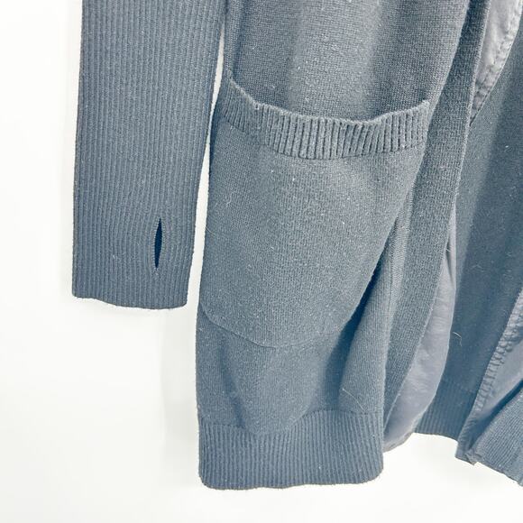 KF/KaufmanFranco Womens Quiet Luxury Minimalist Woven Wool Blend Cardigan Size S - Picture 3 of 6